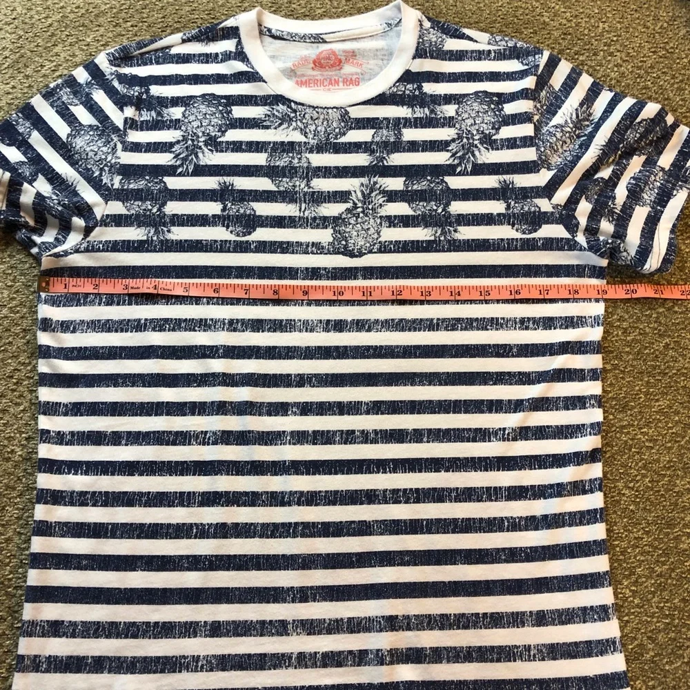 Unisex American Rag Stripe T Shirt - Picture 10 of 16